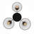 Kallie 3-Light Cluster Geometric Wire Adjustable Pendant