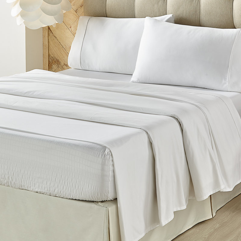 Royal Fit Sheet Set, Full Sheet Set + Fitted Sheet + 2 Pillowcases, White