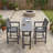 3-Piece Outdoor Rectangular HDPE Counter Height Patio Bar Set-1671552252