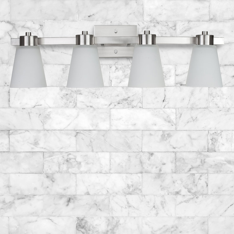 Éclairage pour meuble-lavabo Fairendale, Gelé, Nickel