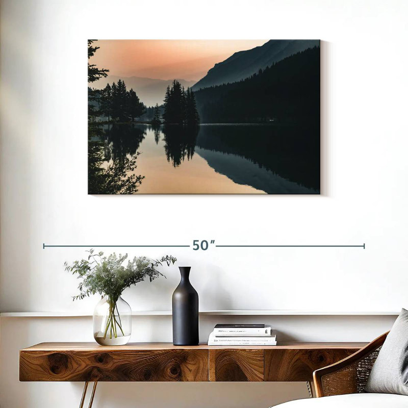 Cèdres d'Alvord sur le lac Banff, H 24 po x l 36 po