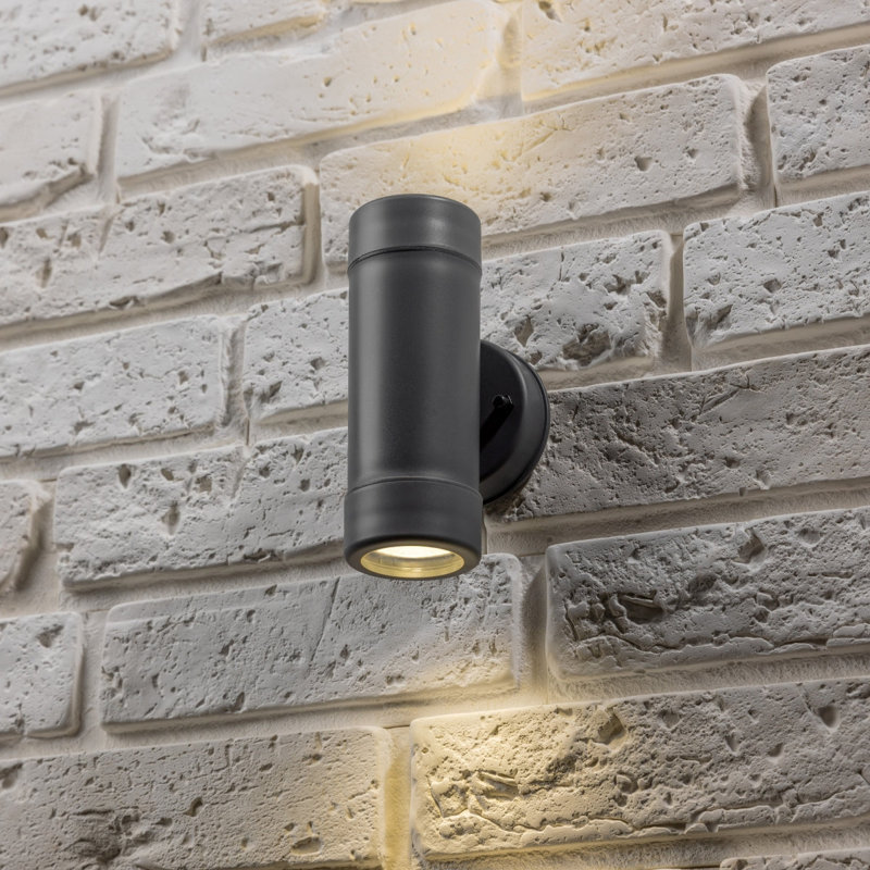 Boycey 17cm H Outdoor Wall Lantern, Dark Grey