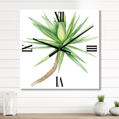 Détail d'une horloge murale Yucca