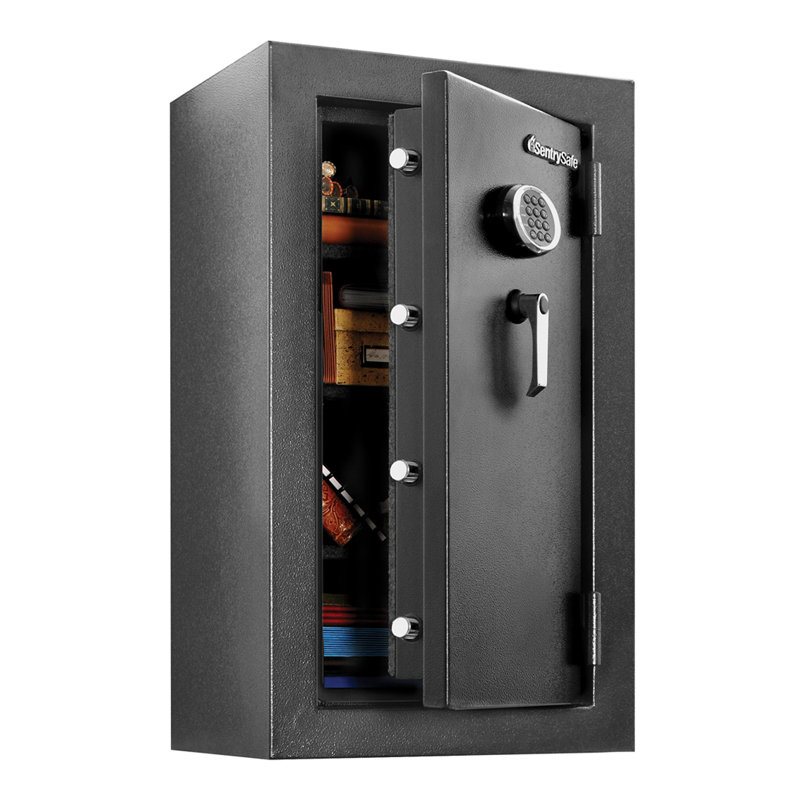 Black Digital Fireproof Waterproof Safe with Keypad Lock