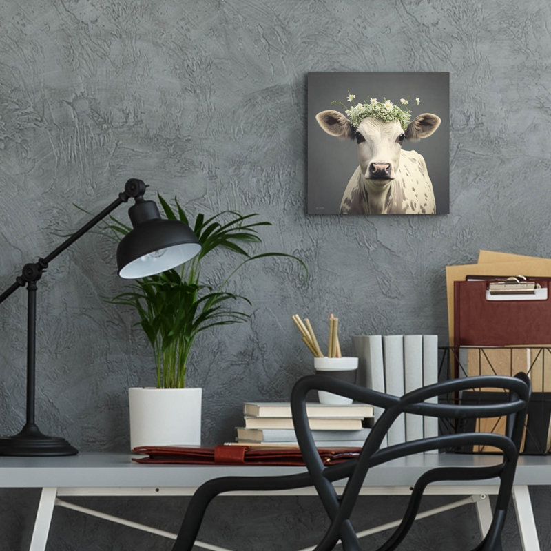 «Cow-ntry Charm» par Seven Trees Design, H 12 po x l 12 po
