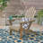 Foldable Acacia Wood Adirondack Chair Outdoor Patio Seating Rustic Design Weather-Resistant