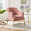 Chaise contemporaine Cleo de 26 po de largeur avec accoudoirs encastrés-1070063406