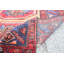 Tapis unique en laine noué à la main de style brun des années 1950 de 3 pi 11 po x 8 pi 2 po brun / beige / bleu