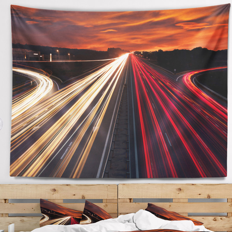 Tapisserie Cityscape Speed Trails, H 50 po x l 60 po