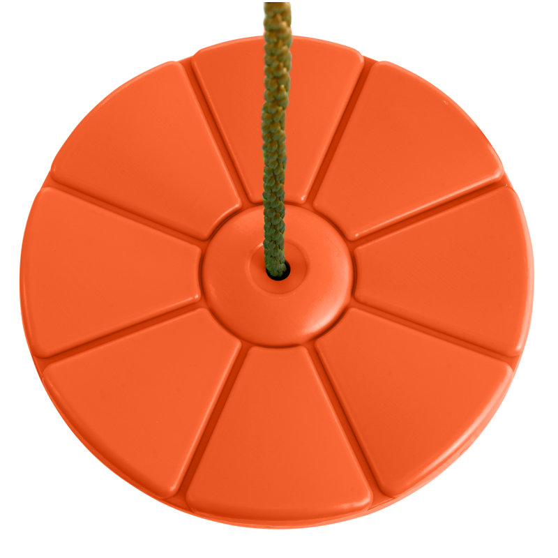 Kids Tree Disc Swing Seat & Adjustable Rope|Playground Sets & Accessories for Children|Fully Assembled, Orange