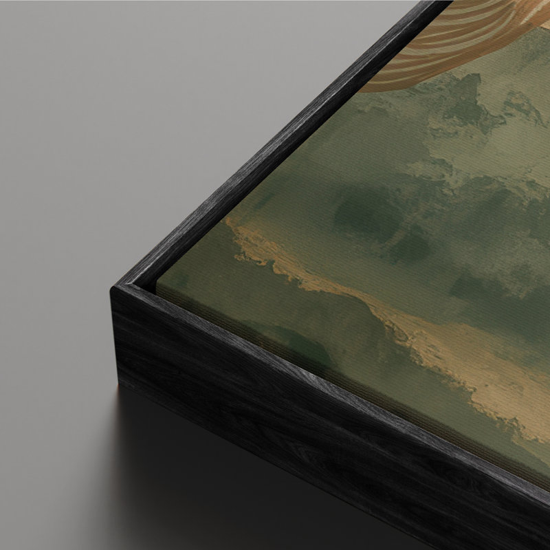 Art mural encadré sur toile, rétro muraux abstraits pour chambre à coucher, Noir, H 24 po x l 16 po
