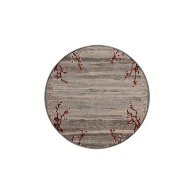 Machine Washable Gray Area Rug