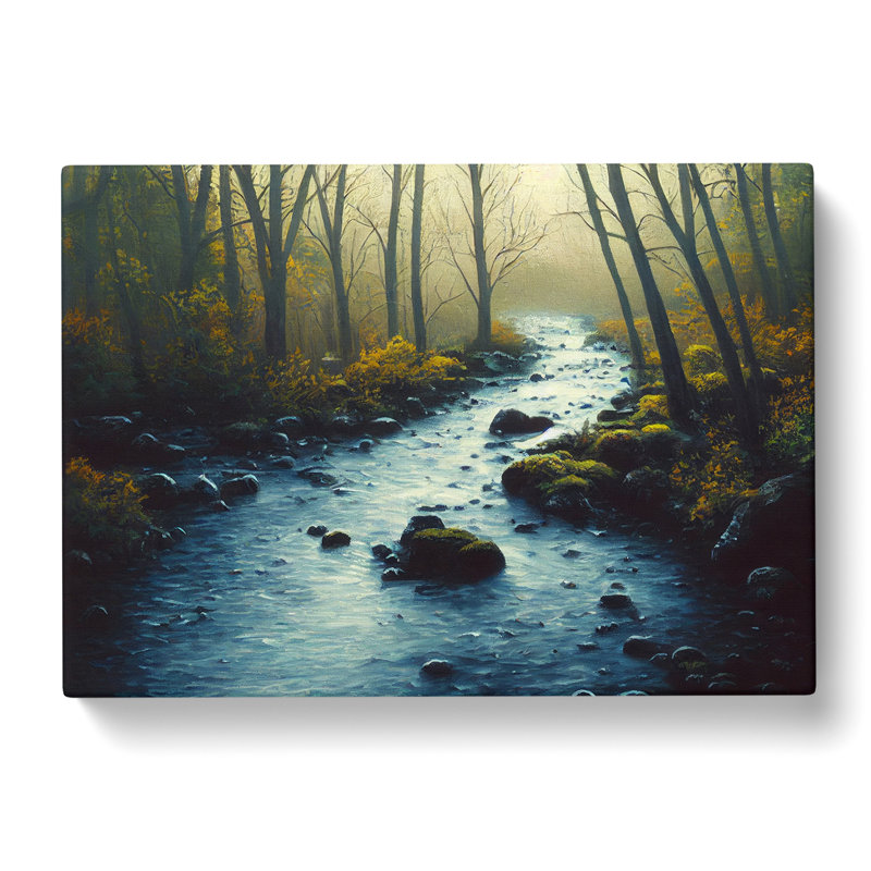 Forest Stream View Vol.2 - Wrapped Canvas, 50cm H x 76cm W x 3cm D