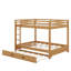 Lit superposé en bois avec lit gigogne-593561592
