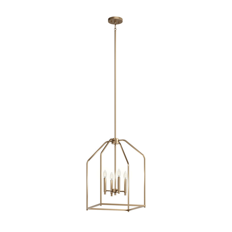 Luminaire suspendu 4 lumières 25,5 "25,5", Bronze