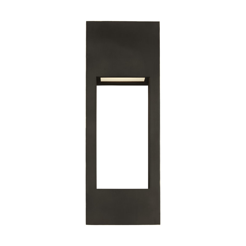 Testa LED Outdoor Flush Mount, Antique Bronze, 20" H x 7" W x 7" D