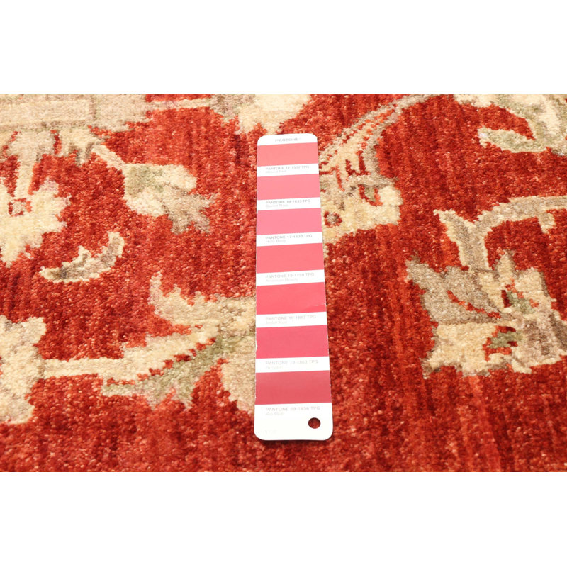 Chobi Finest One-of-a-Kind 3'1" X 5'9" New Age Wool Area Rug in Red