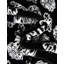 Tapis traditionnel Hinshaw noir et blanc-840257614