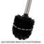 Brosse de toilette sur pied et porte-14,75 in. h-40641265