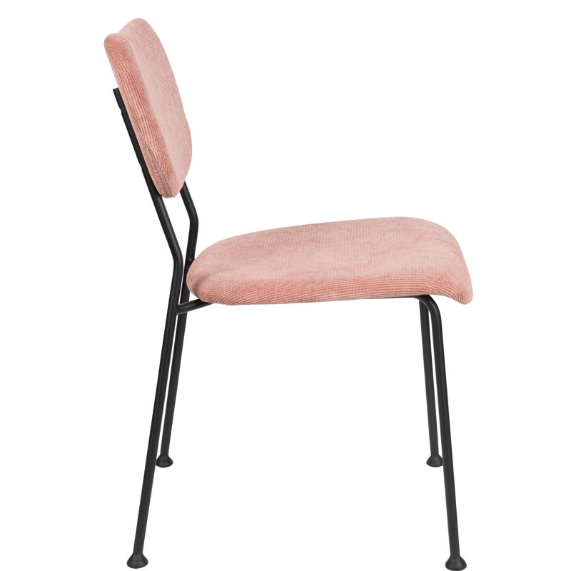 Upholstered Dining Chair, Pink