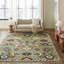 Sovereign Chartreuse Multi Floral Hand Knotted Wool Area Rug-1580871004
