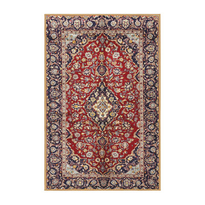 Tapis traditionnel rouge / noir Yusuke