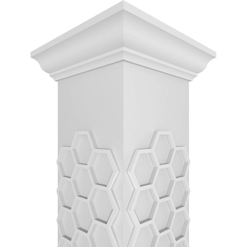 Colonne carrée Westmore Custerman, H 96 po x l 7,625 po x P 7,625 po