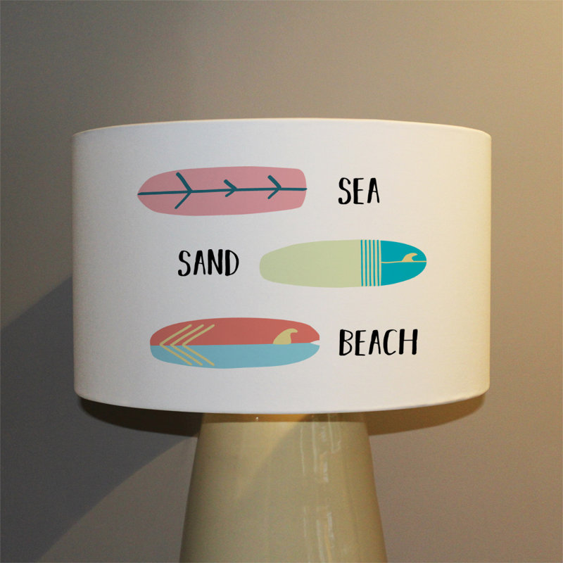 Cotton Drum Lamp Shade ( Uno ), 22cm H x 25cm W x 25cm D