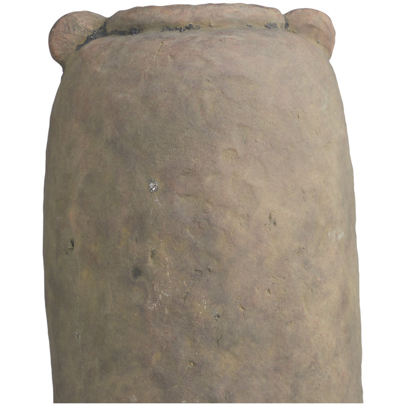 Vase de table en terre cuite , H 20,8 po x l 8,8 po x P 8,8 po