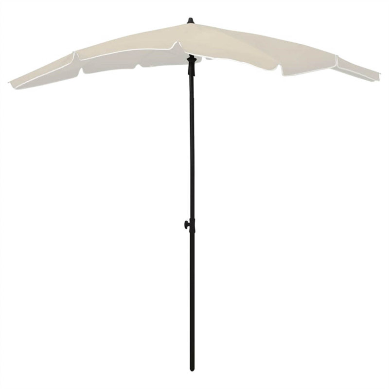 Kaidence 200cm X 130cm Rectangular Market Parasol, Cream