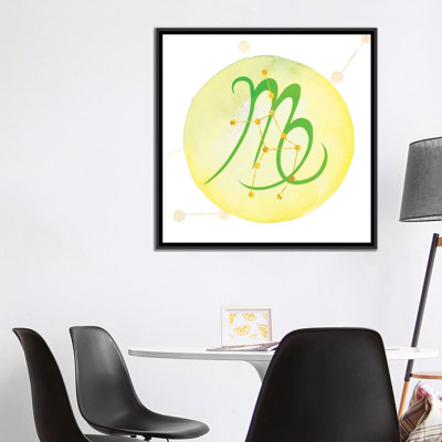 Éclairage de virgo avec constellation, reproduction d’art sur toile tendue