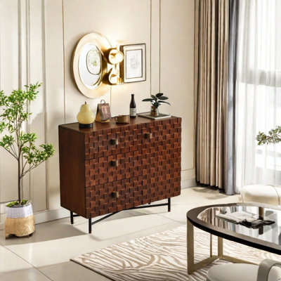Armoire d'appoint en bois massif Living Room