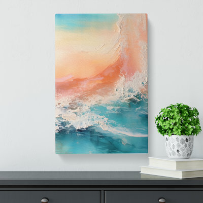 Seascape Abstract Art No.2 - Wrapped Canvas