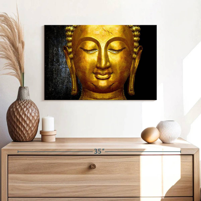 'Large Buddha Face, 16" H x 24" W