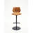 Madrene Swivel Upholstered Adjustable Height Counter Stool with Metal Frame