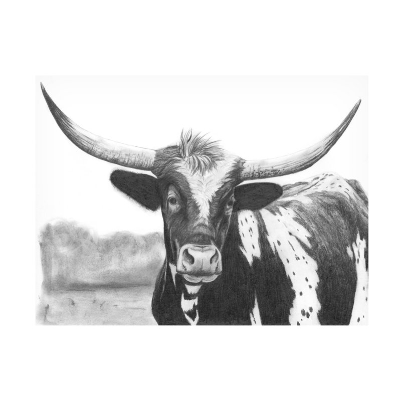 «Holstein Perspective II» sur toile, H 35 po x l 35 po