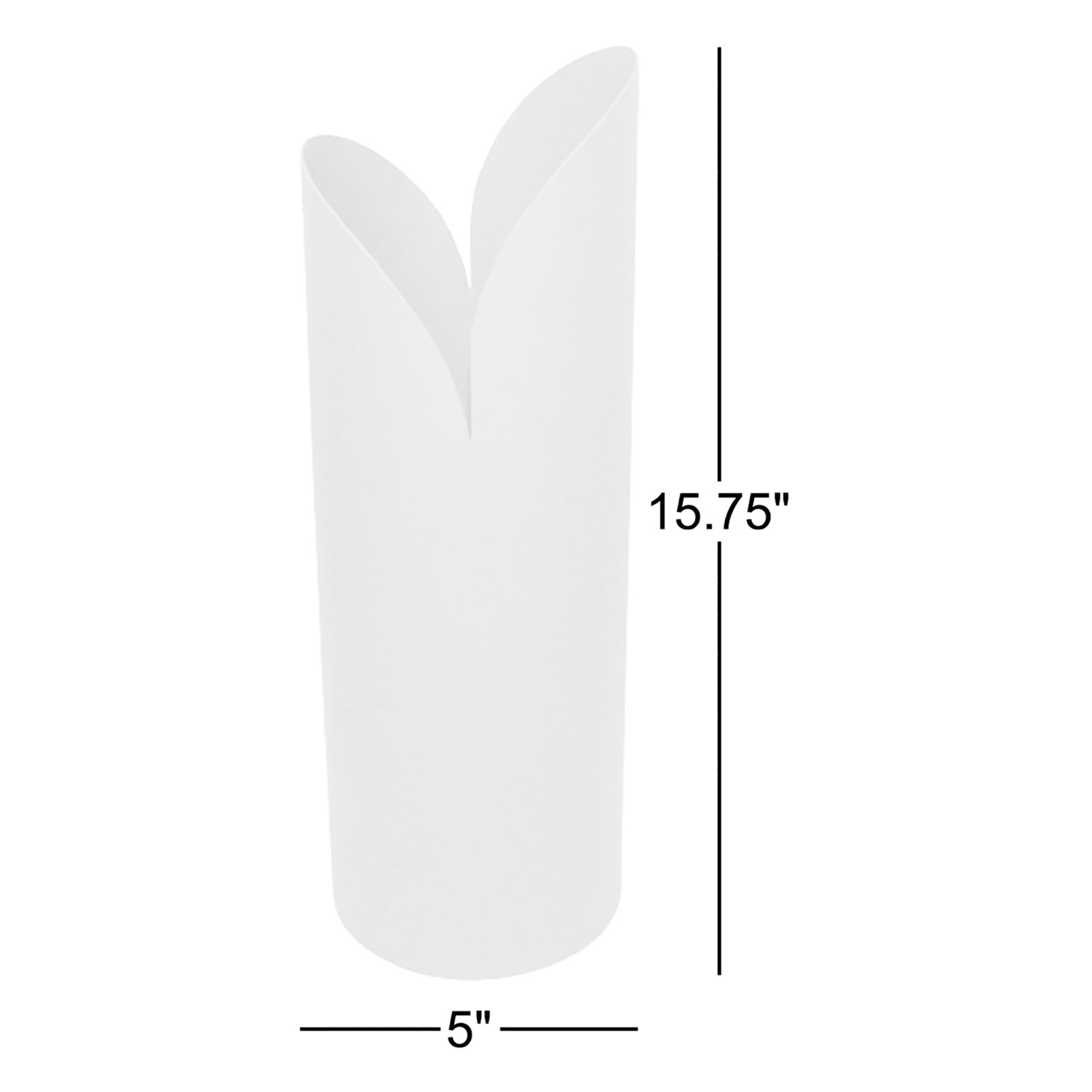 Jenny Iron Table Vase, Black, 15.75" H x 5" W x 5" D