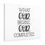 God Completes 1 Piece Wrapped Canvas Wall Art-770318533