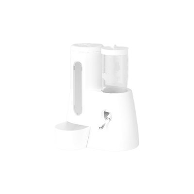 Automatic Hamster Feeder Waterer 2-in-1, White