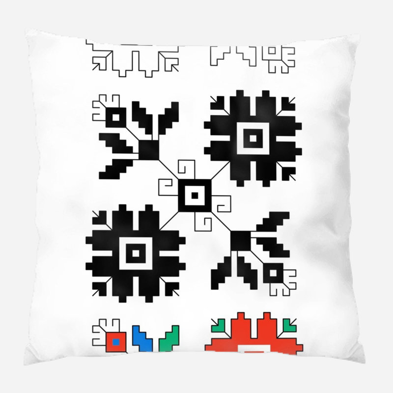 Runkle Reversible Throw Pillow, Indoor