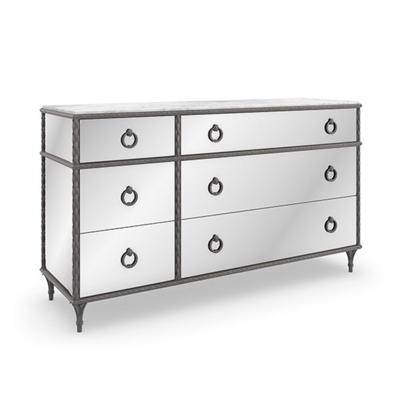Commode à six tiroirs