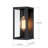 1-Light Outdoor Wall Light with Matte Black Finish-694141338