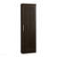 Armoire de rangement de coin contemporaine brune avec 5 tablettes