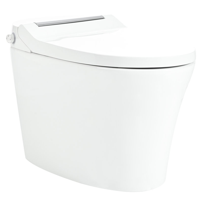Modern Smart Toilet With Power Outage Backup & Strong Flushing Performance Ceramic Adjustable Temp Seat Hygiene Assurance