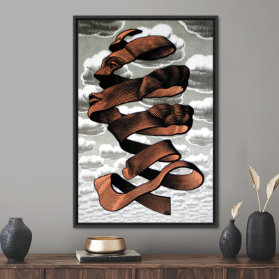 MC Escher's Rind, abstrait, visage humain, affiche sur toile 3D - décoration murale moderne