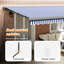 Ebern Designs Fabric Cover Retractable Patio Awning-103878062-103878073