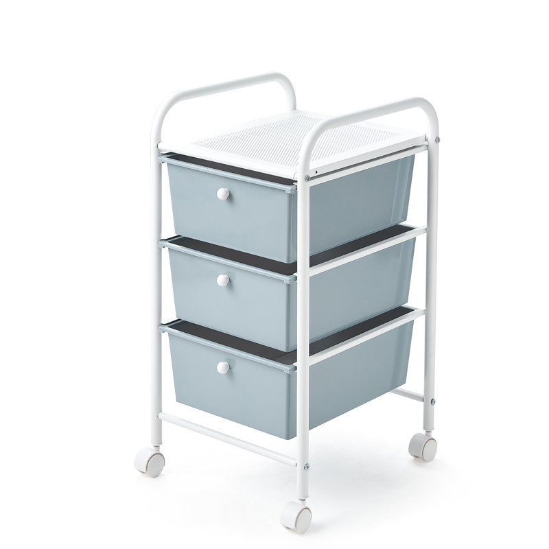 Commode de rangement à 3 tiroirs Suprima, gris