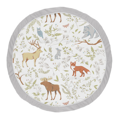 Woodland Toile Baby Fabric Playmat