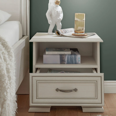 49cm W Manufactured Wood Bedside Table