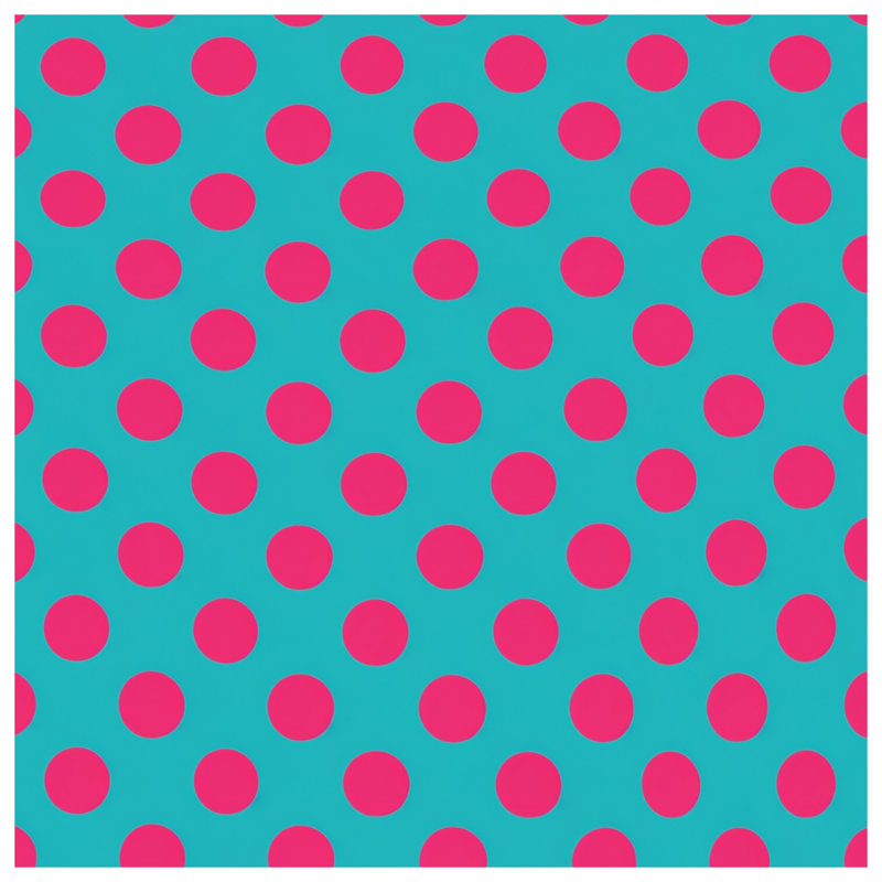 Coussins décoratifs sarcelle à pois rose, 20 x 20 inches